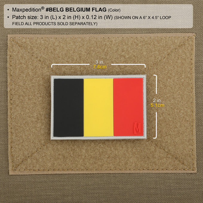 Belgium Flag Morale Patch - Image 3