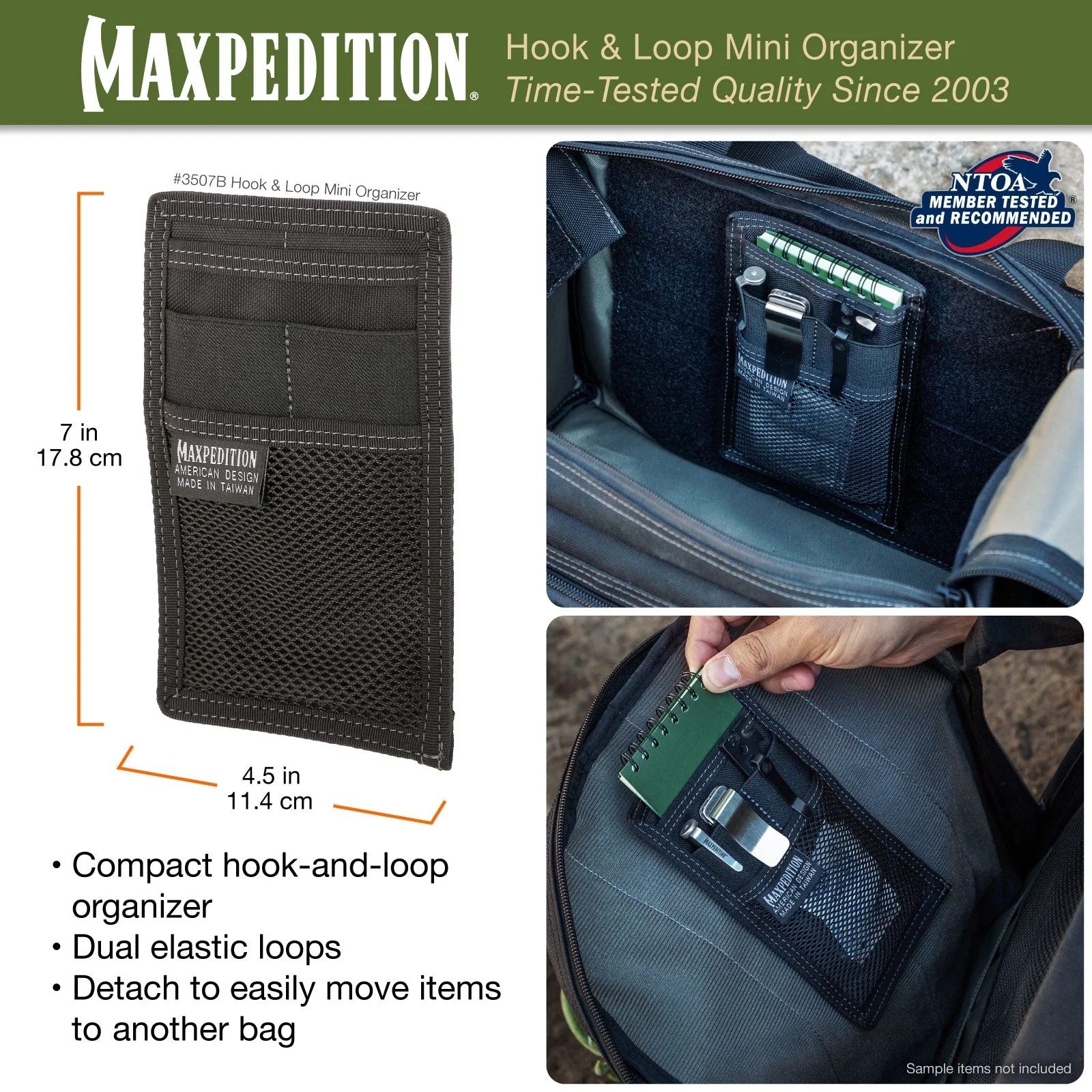 Hook & Loop Mini Organizer (Buy 1 Get 1 Free. Mix and Match in Multiples of 2. All Sales Final.) - Image 3