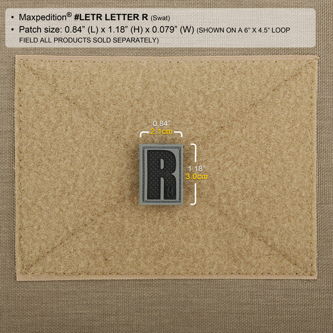 Letter R Morale Patch - Image 4