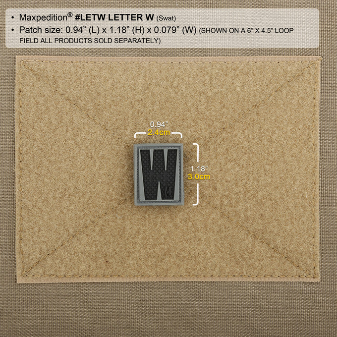 Letter W Morale Patch - Image 4