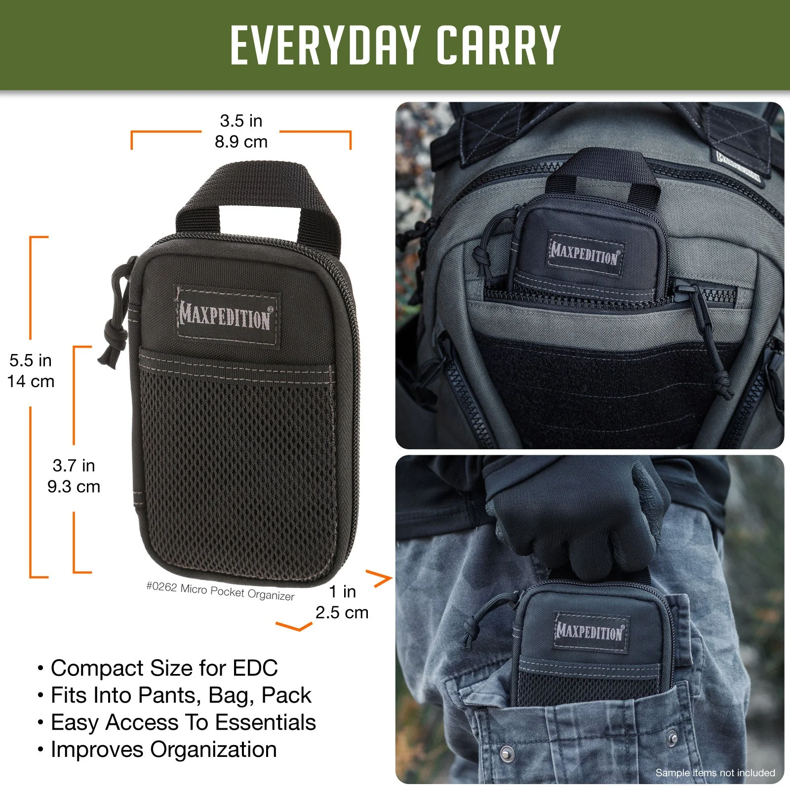 Micro Pocket Organizer (Buy 1 Get 1 Free Pocket Organizer. Mix and Match in Multiples of 2. All Sales Final.) - Image 4