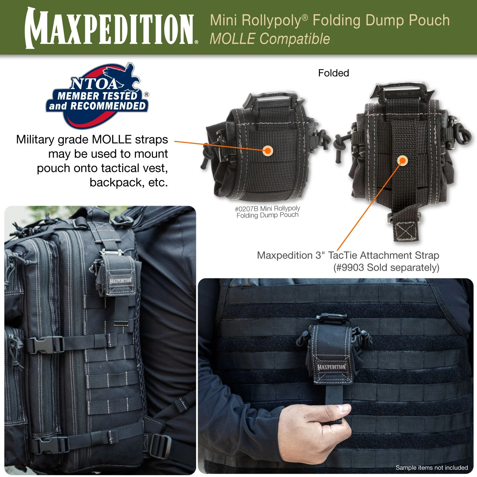 Mini Rollypoly Folding Dump Pouch (Buy 1 Get 1 Free. Mix and Match in Multiples of 2. All Sales Final.) - Image 10