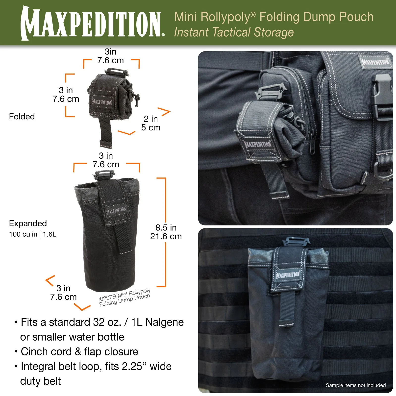 Mini Rollypoly Folding Dump Pouch (Buy 1 Get 1 Free. Mix and Match in Multiples of 2. All Sales Final.) - Image 7