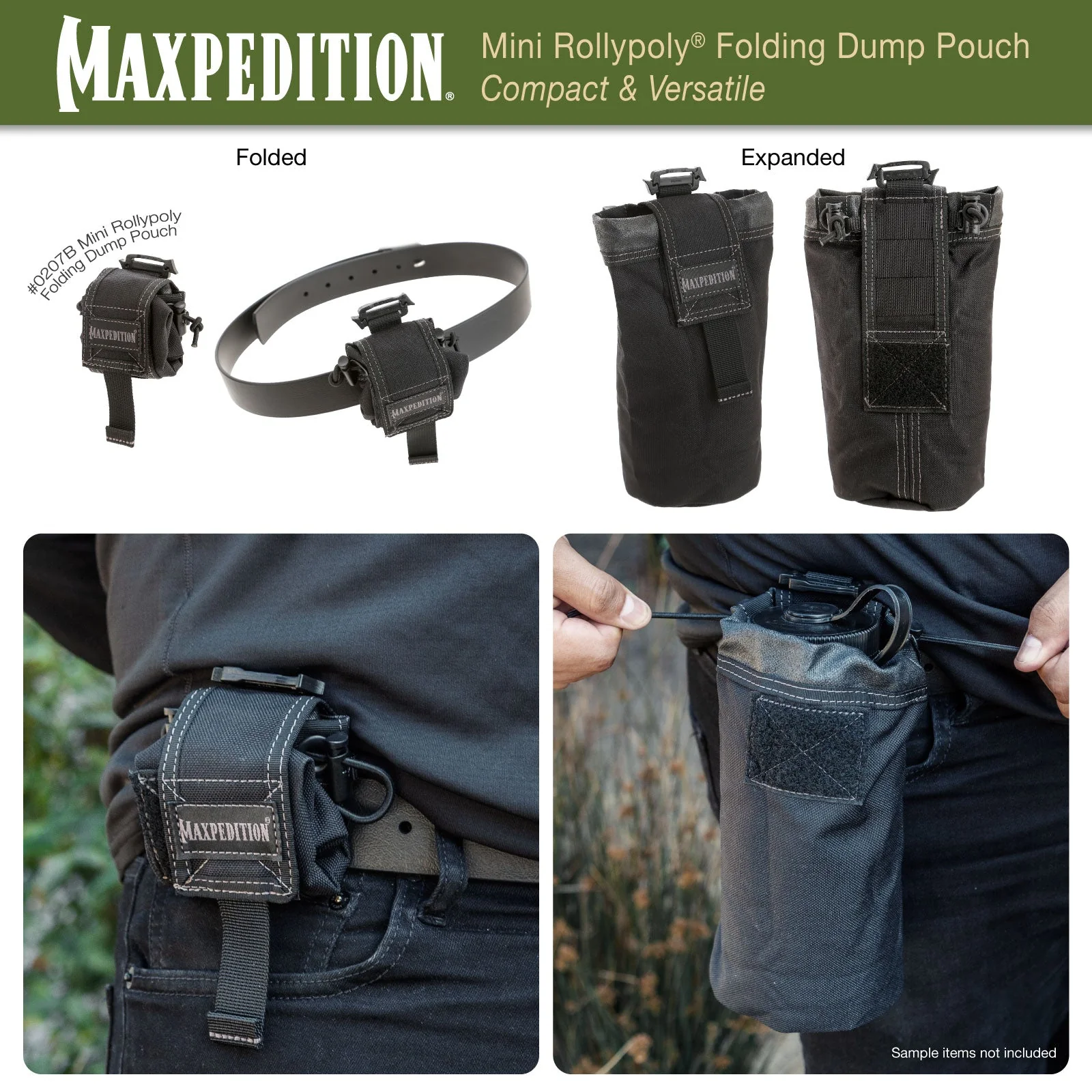 Mini Rollypoly Folding Dump Pouch (Buy 1 Get 1 Free. Mix and Match in Multiples of 2. All Sales Final.) - Image 8