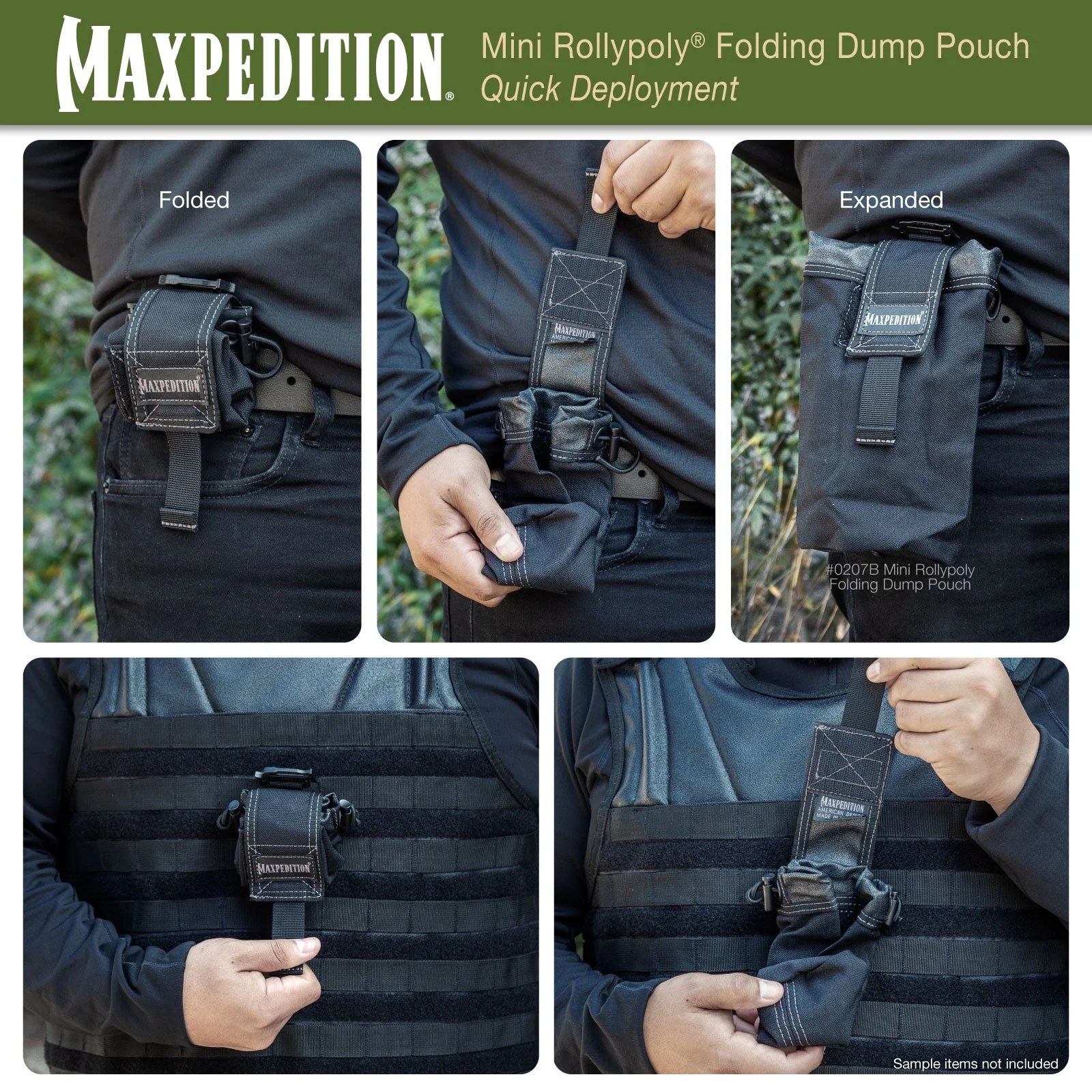 Mini Rollypoly Folding Dump Pouch (Buy 1 Get 1 Free. Mix and Match in Multiples of 2. All Sales Final.) - Image 9