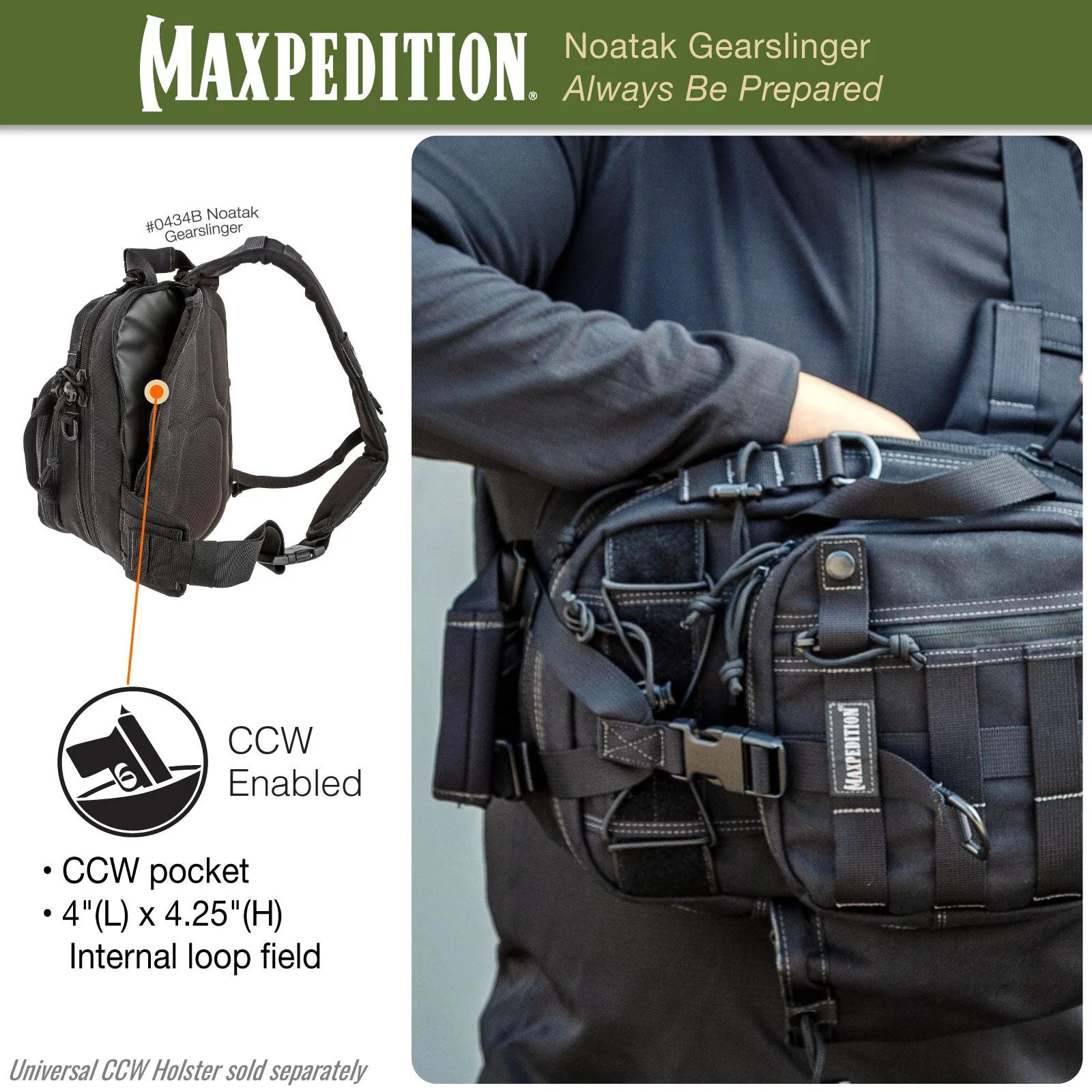 Noatak Gearslinger (Black) (Buy 1 Get 1 Free. Mix and Match in Multiples of 2. All Sales Final.) - Image 8