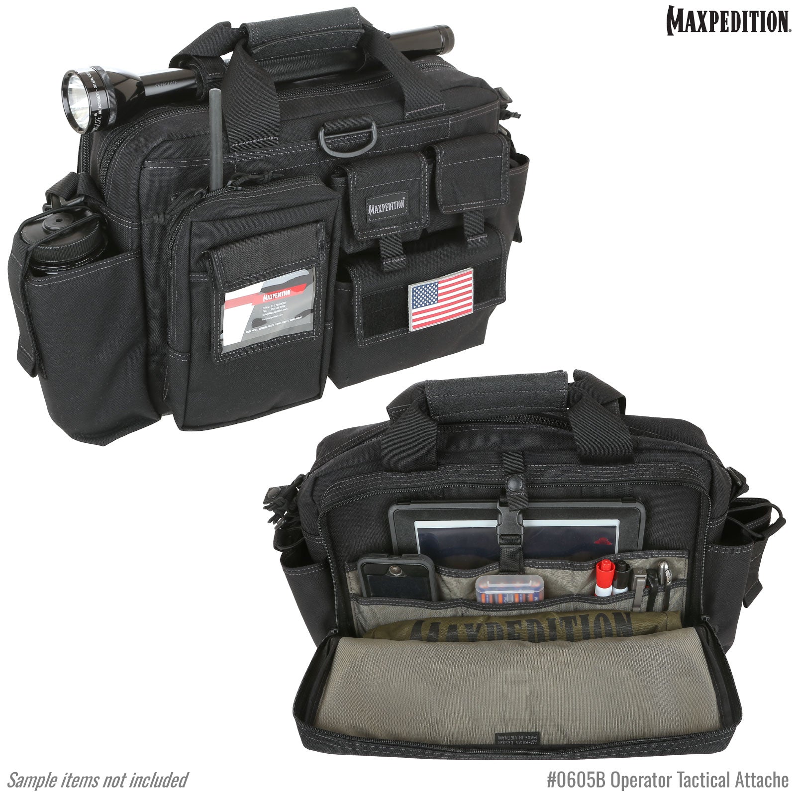 Operator Tactical Attache (Black) (Buy 1 Get 1 Free. Mix and Match in Multiples of 2. All Sales Final.) - Image 10