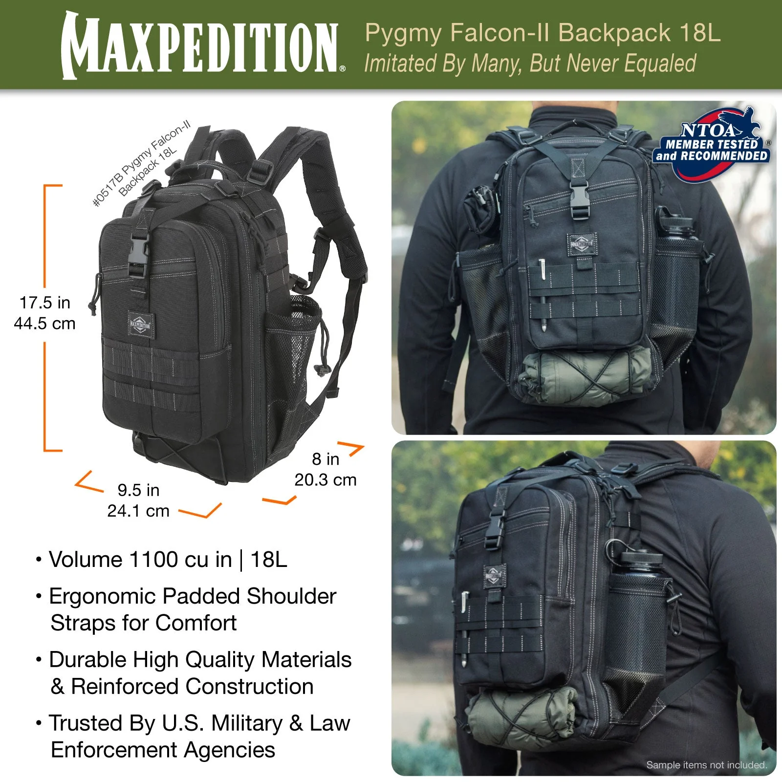 Pygmy Falcon-II Backpack 18L (Buy 1 Get 1 Free. Mix and Match in Multiples of 2. All Sales Final.) - Image 5