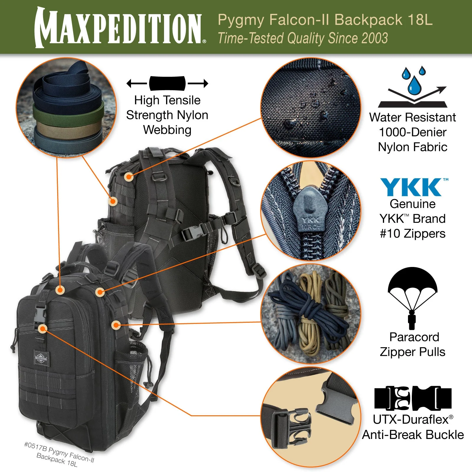 Pygmy Falcon-II Backpack 18L (Buy 1 Get 1 Free. Mix and Match in Multiples of 2. All Sales Final.) - Image 6