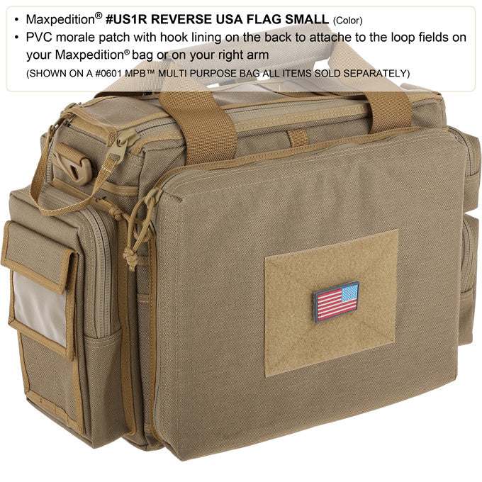 Reverse USA Flag Morale Patch (Small) - Image 3