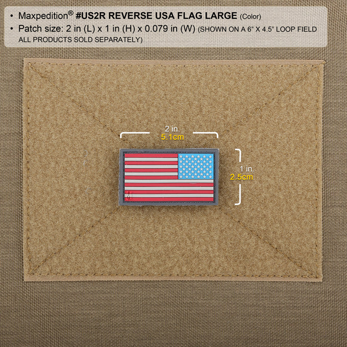 Reverse USA Flag Morale Patch (Small) - Image 4