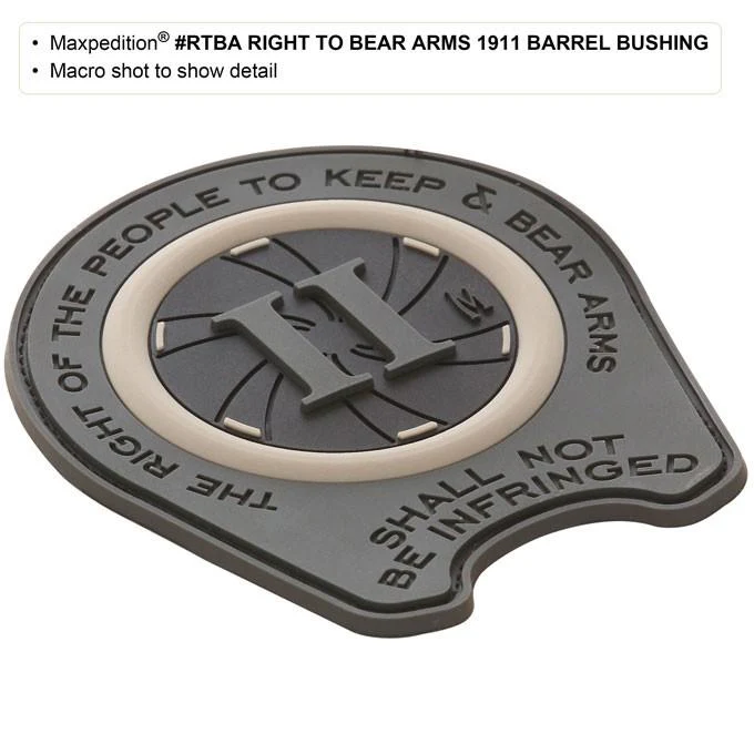 Right To Bear Arms 1911 Barrel Bushing Morale Patch - Image 3