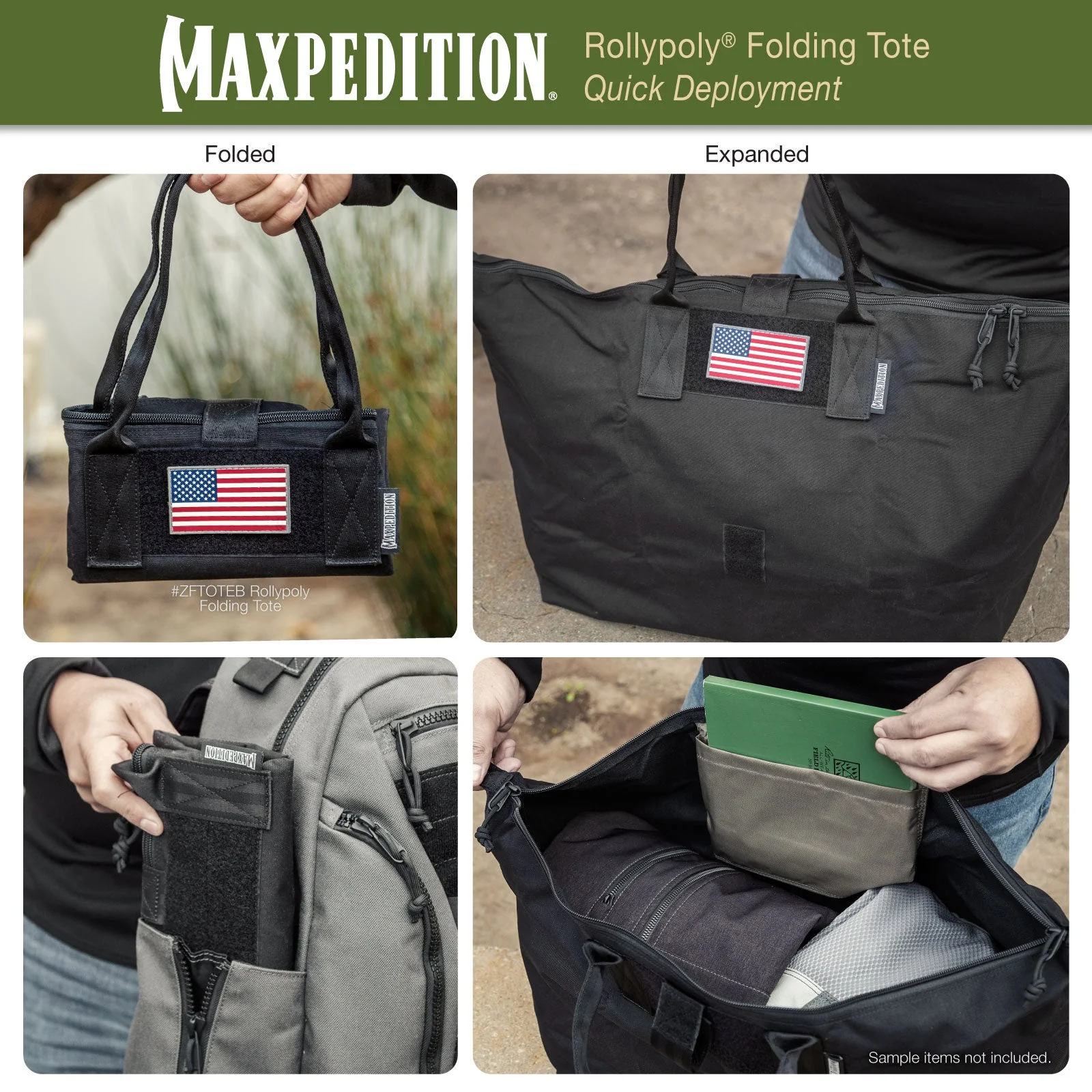 Rollypoly Folding Tote (CLOSEOUT SALE. FINAL SALE.) - Image 7