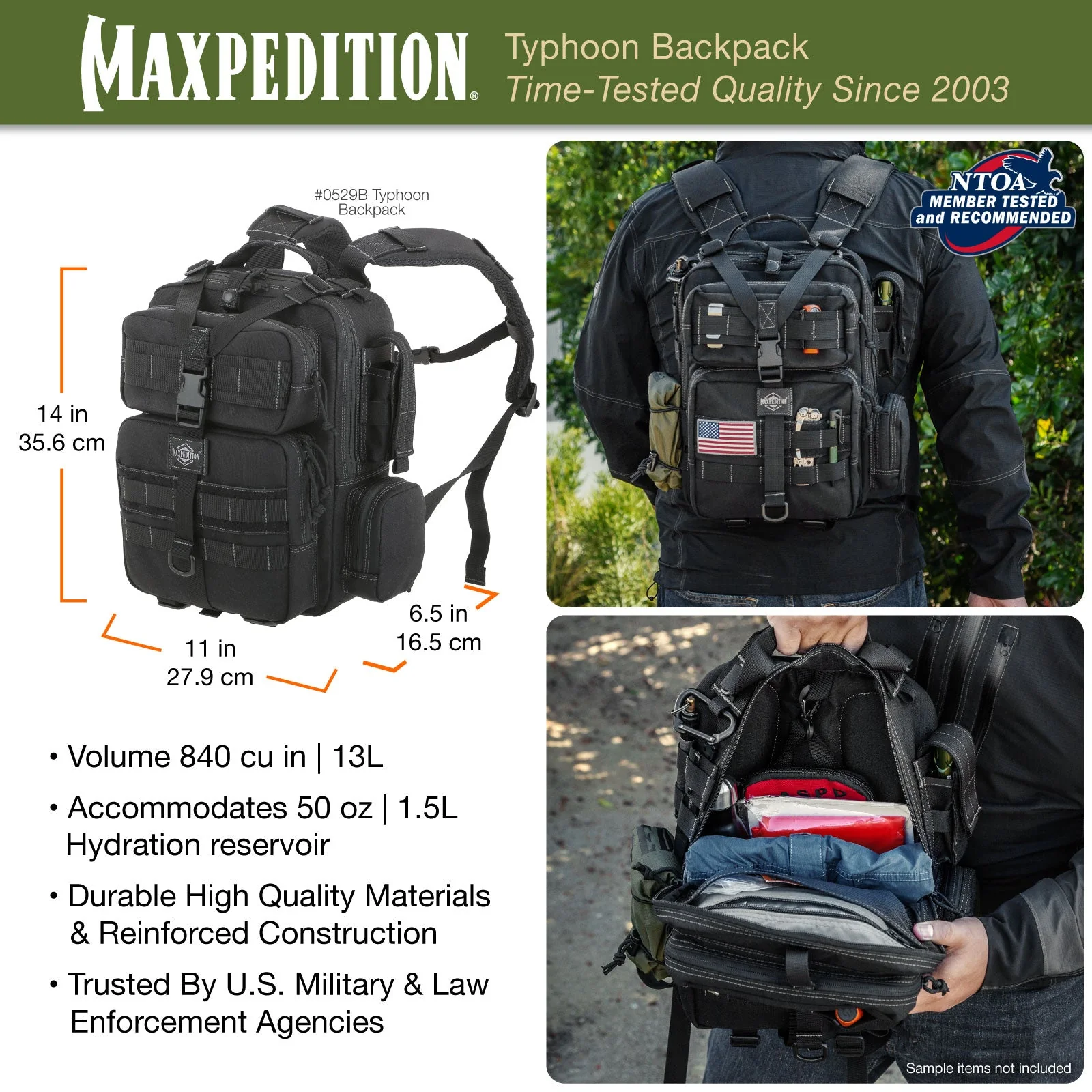Typhoon Backpack (Buy 1 Get 1 Free. Mix and Match in Multiples of 2. All Sales Final.) - Image 3
